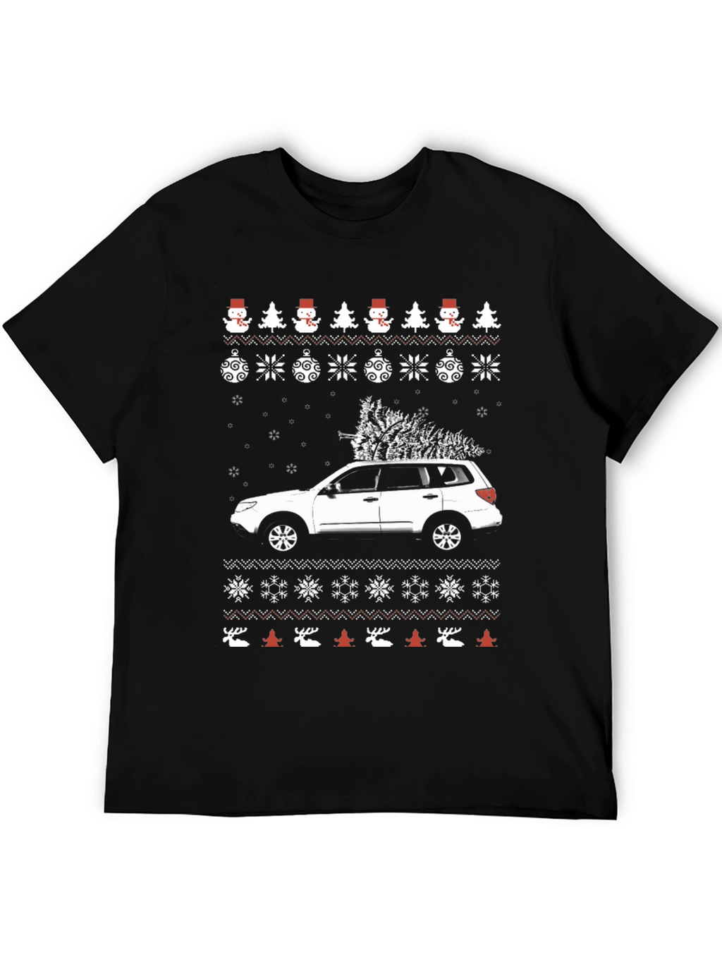 Festive Car Christmas Tree T-Shirt