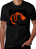 Bold Tiger Graphic Tee - Black