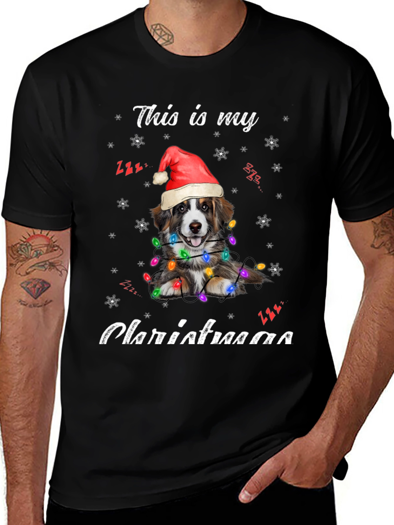 Dog Christmas T-Shirt - This is My Christmas Pajama Shirt