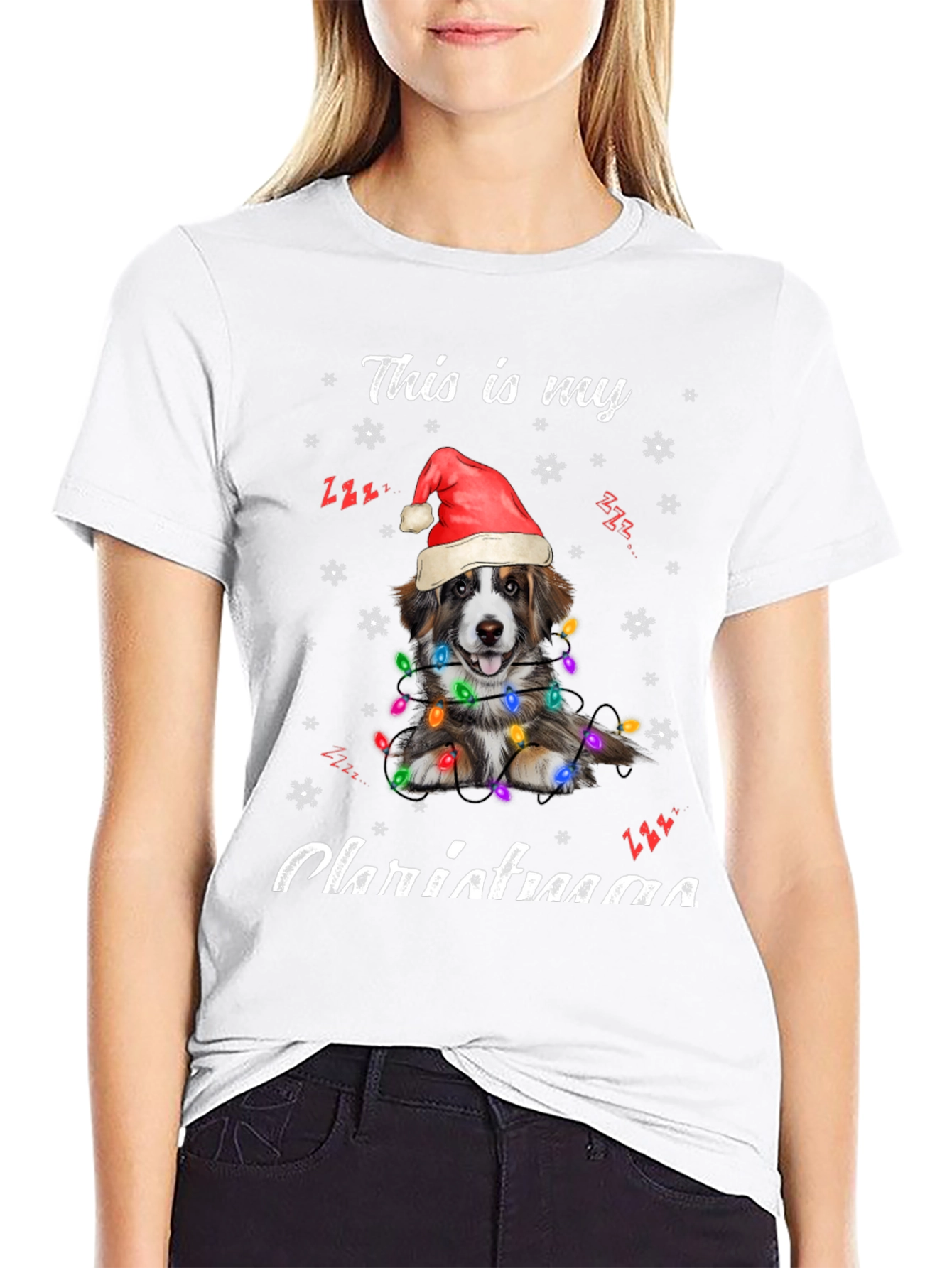 Dog Christmas T-Shirt - This is My Christmas Pajama Shirt