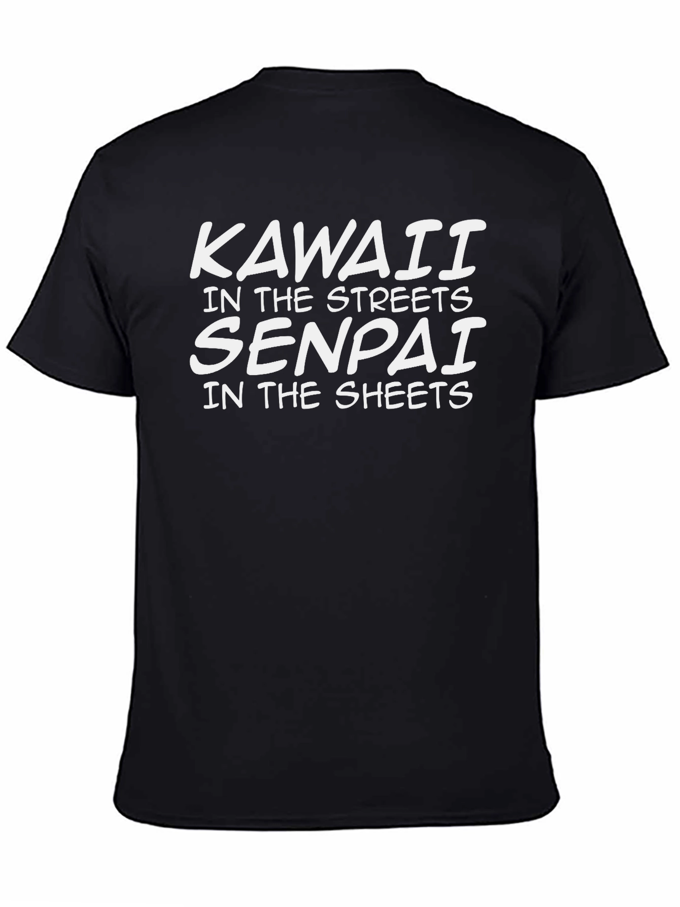 Kawaii Senpai Black T-Shirt