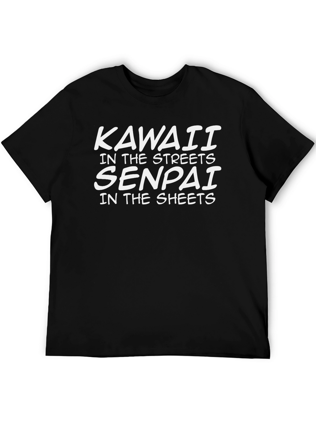 Kawaii Senpai Black T-Shirt
