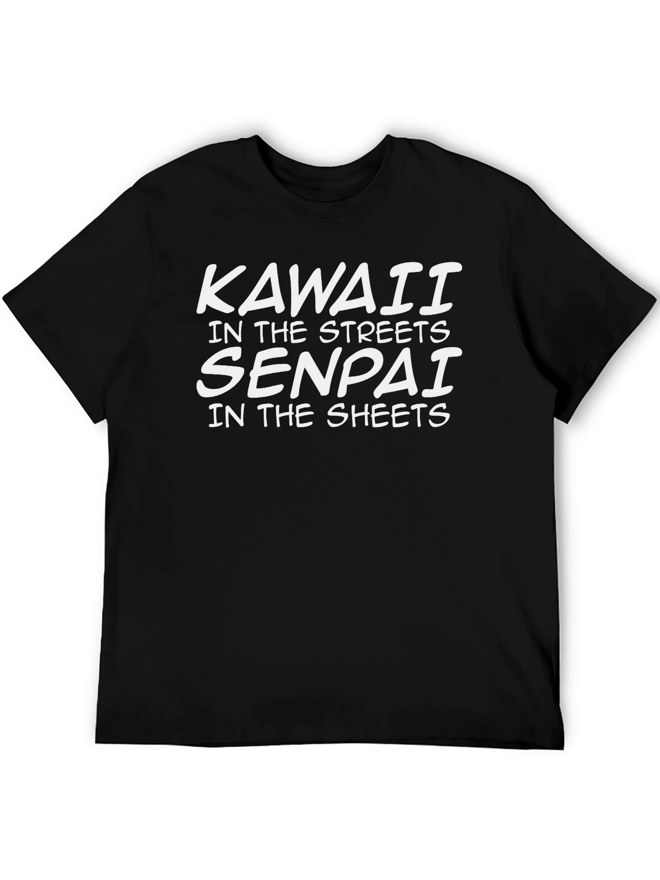 Kawaii Senpai Black T-Shirt