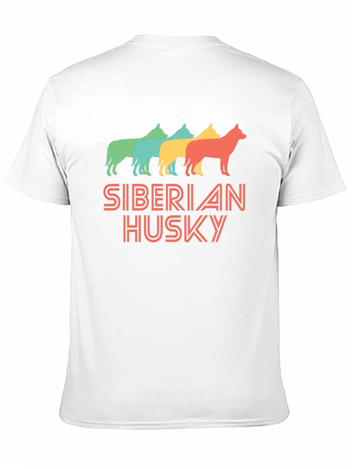 Siberian Husky Retro Style T-Shirt