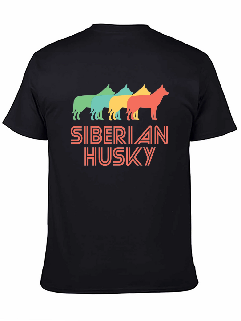 Siberian Husky Retro Style T-Shirt