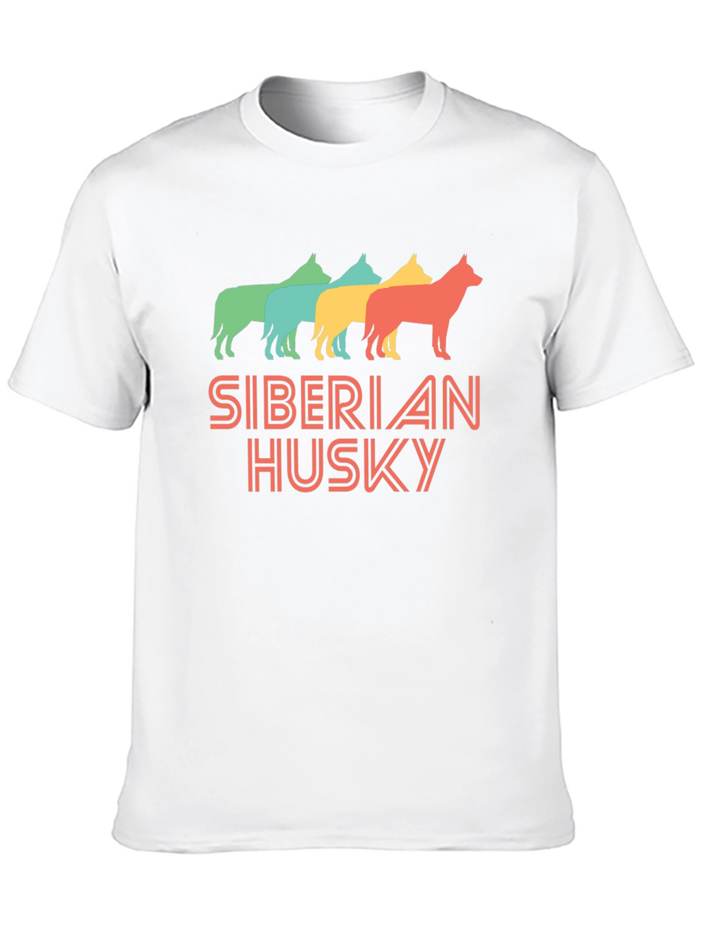 Siberian Husky Retro Style T-Shirt