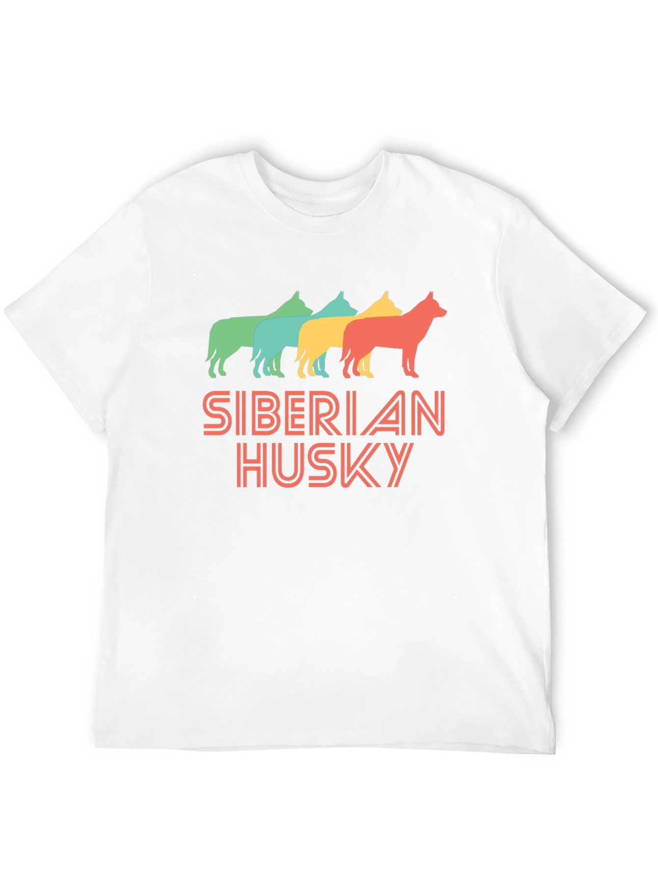 Siberian Husky Retro Style T-Shirt