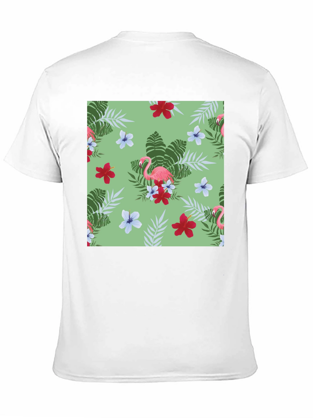 Tropical Flamingo Print T-Shirt