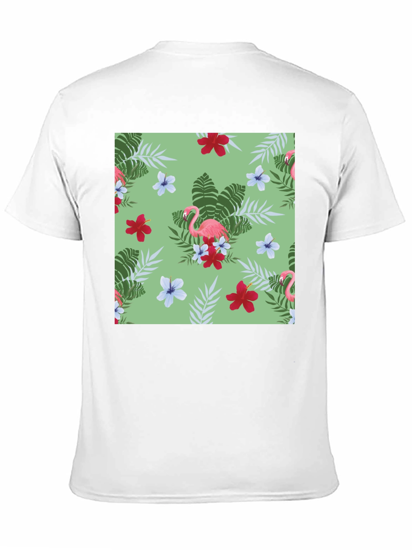 Tropical Flamingo Print T-Shirt
