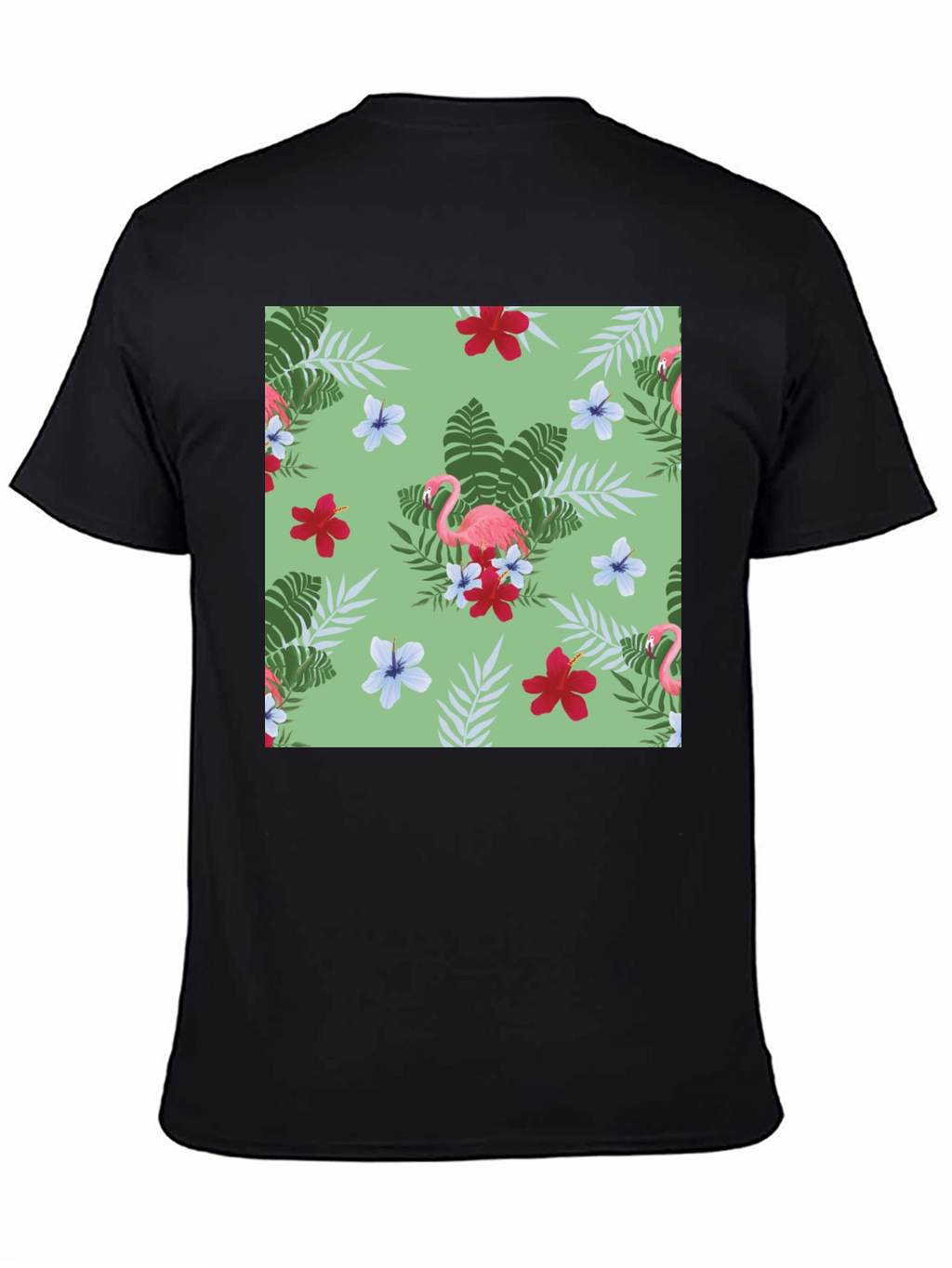 Tropical Flamingo Print T-Shirt