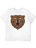 Mens Black Bear Graphic Tee