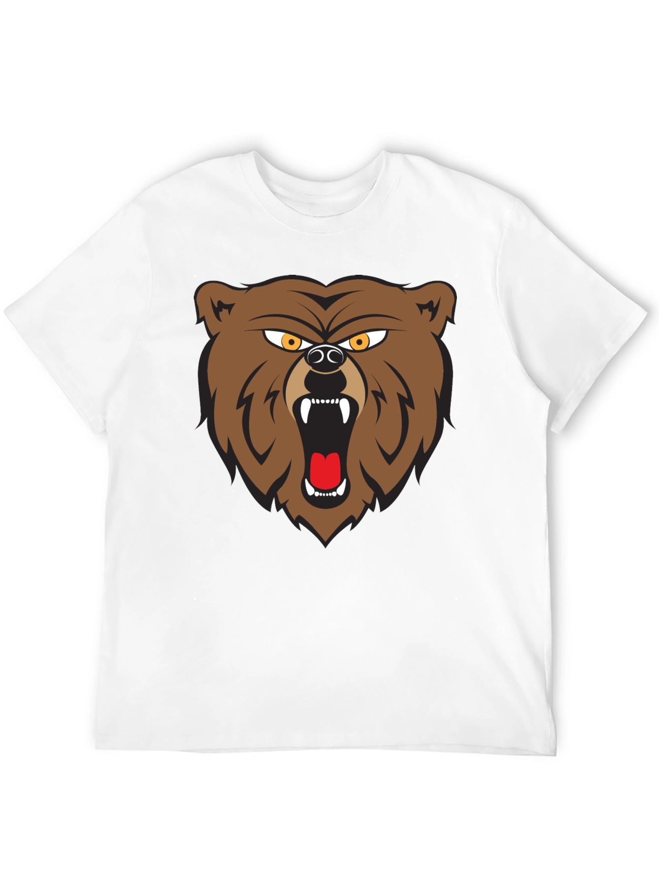 Mens Black Bear Graphic Tee