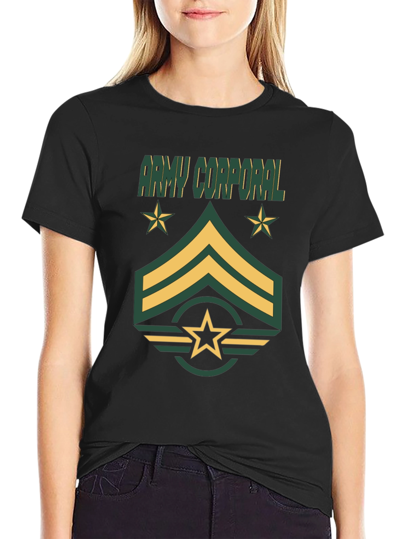 Army Corporal T-Shirt - Military Rank Graphic Tee
