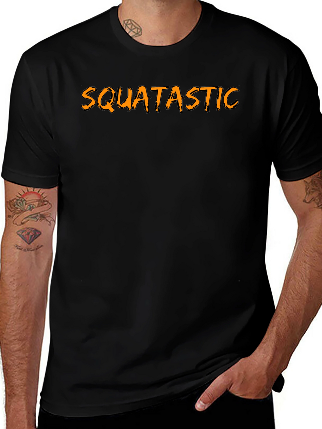 Squatastic Black Graphic Tee