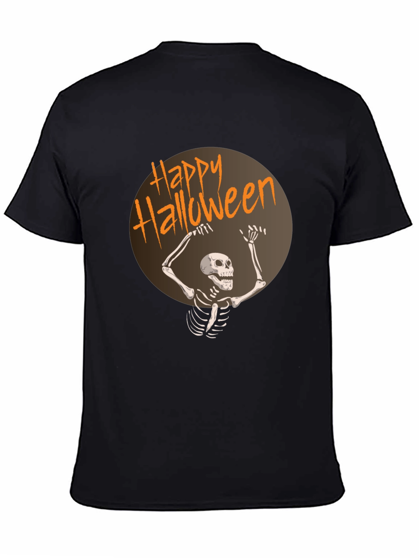 Happy Halloween Skeleton Graphic T-Shirt