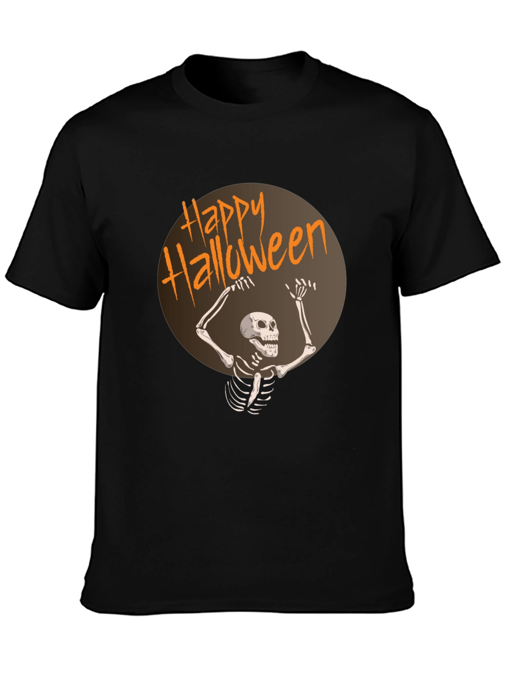 Happy Halloween Skeleton Graphic T-Shirt
