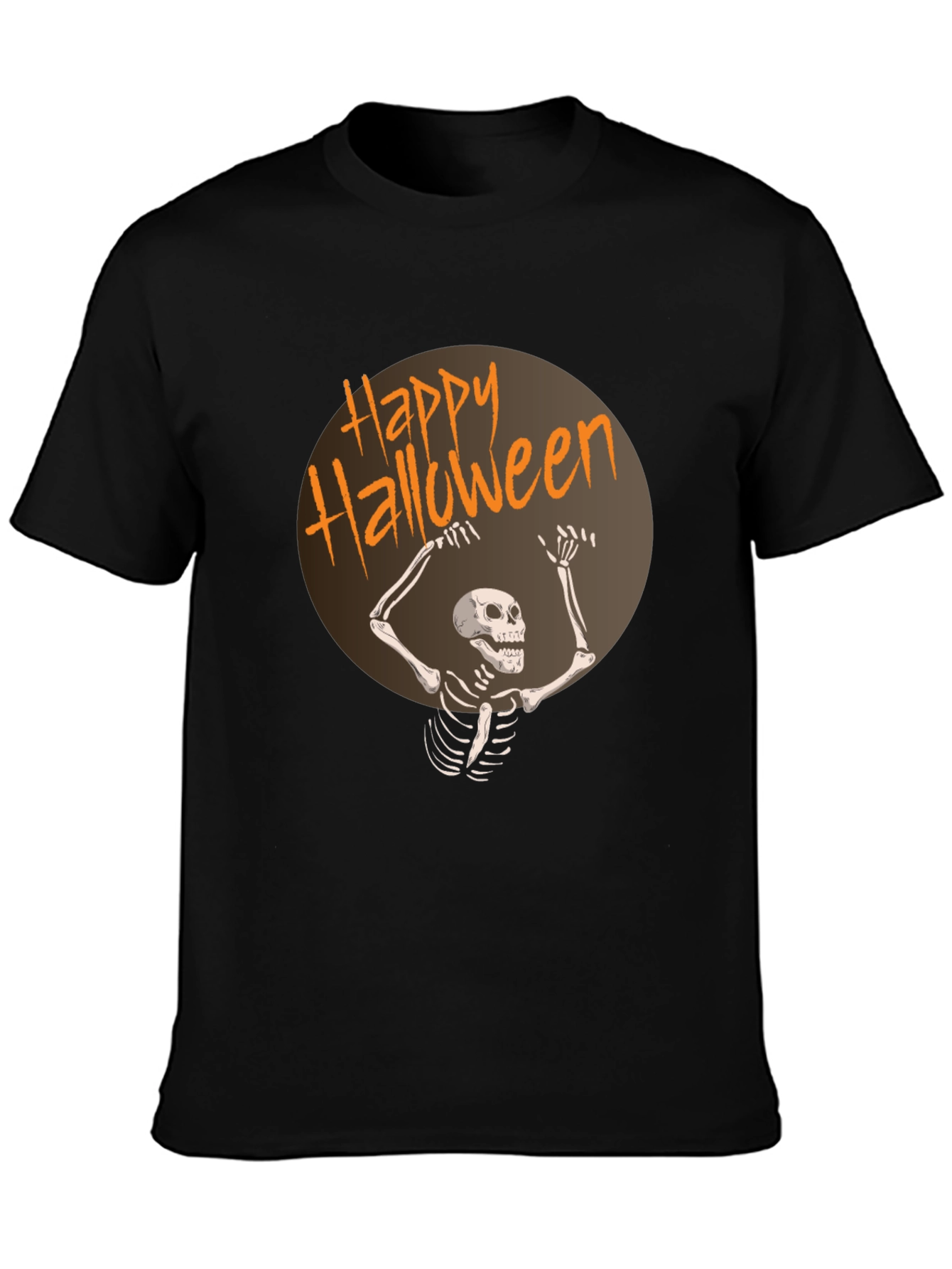 Happy Halloween Skeleton Graphic T-Shirt