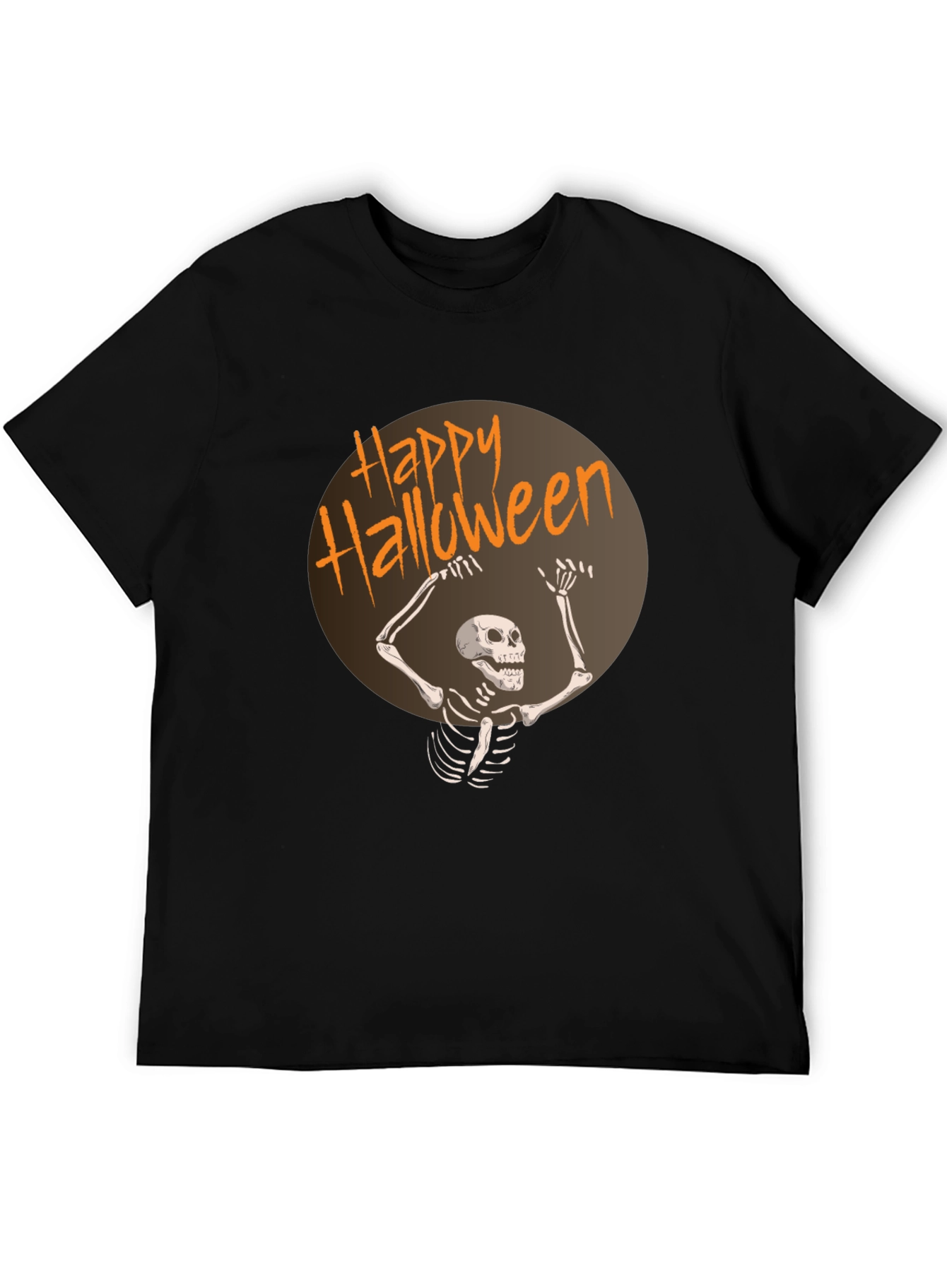Happy Halloween Skeleton Graphic T-Shirt