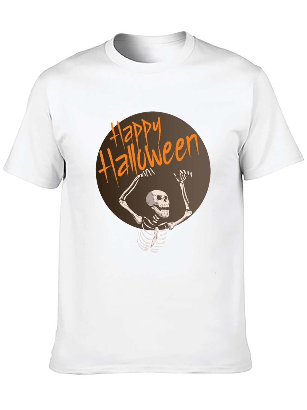 Happy Halloween Skeleton Graphic T-Shirt