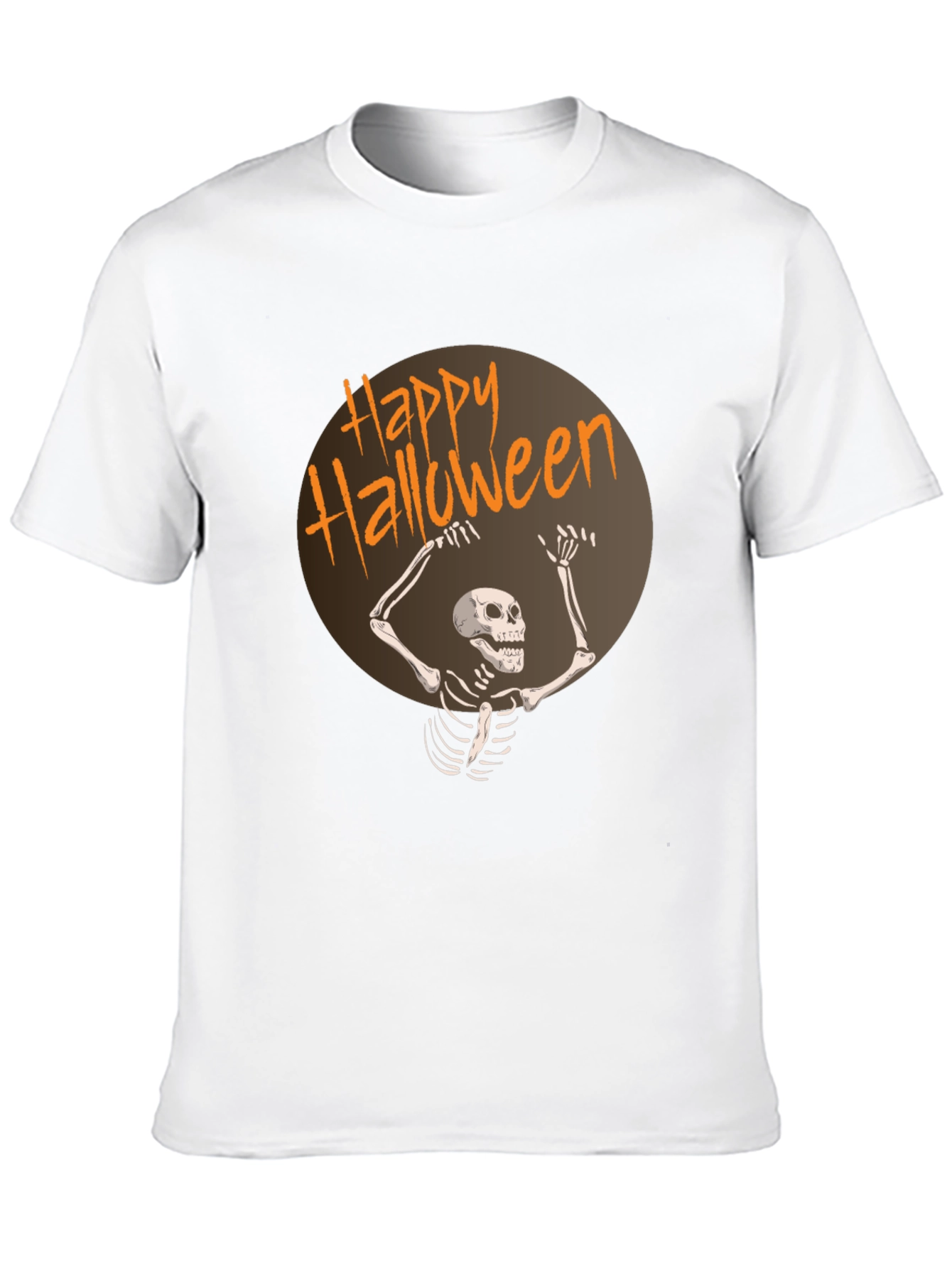 Happy Halloween Skeleton Graphic T-Shirt
