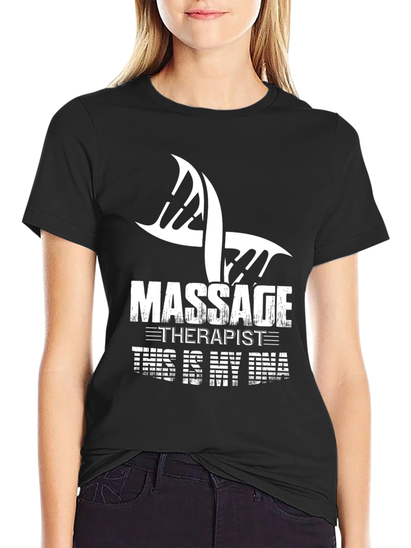 Massage Therapist DNA Graphic T-Shirt