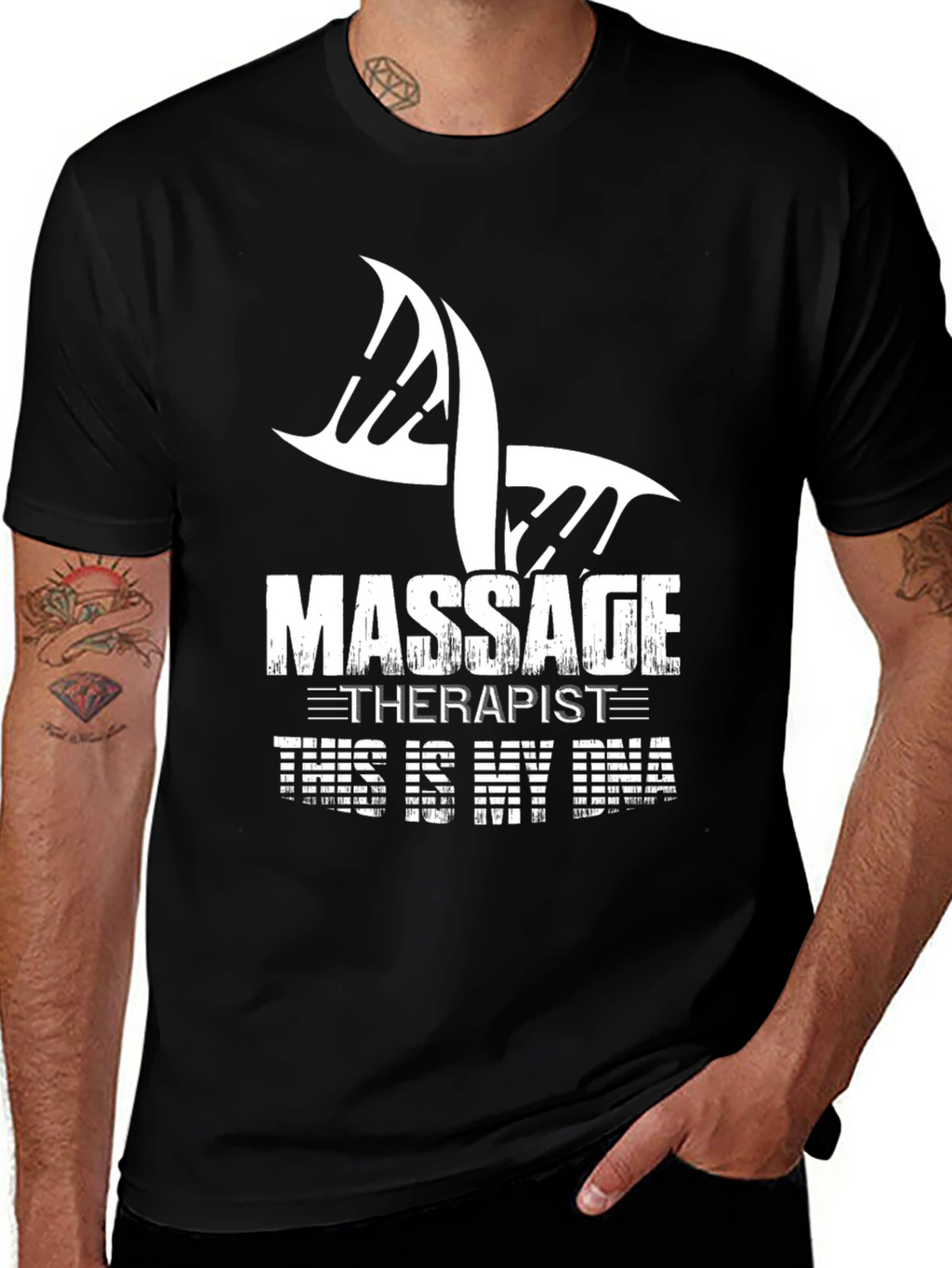 Massage Therapist DNA Graphic T-Shirt