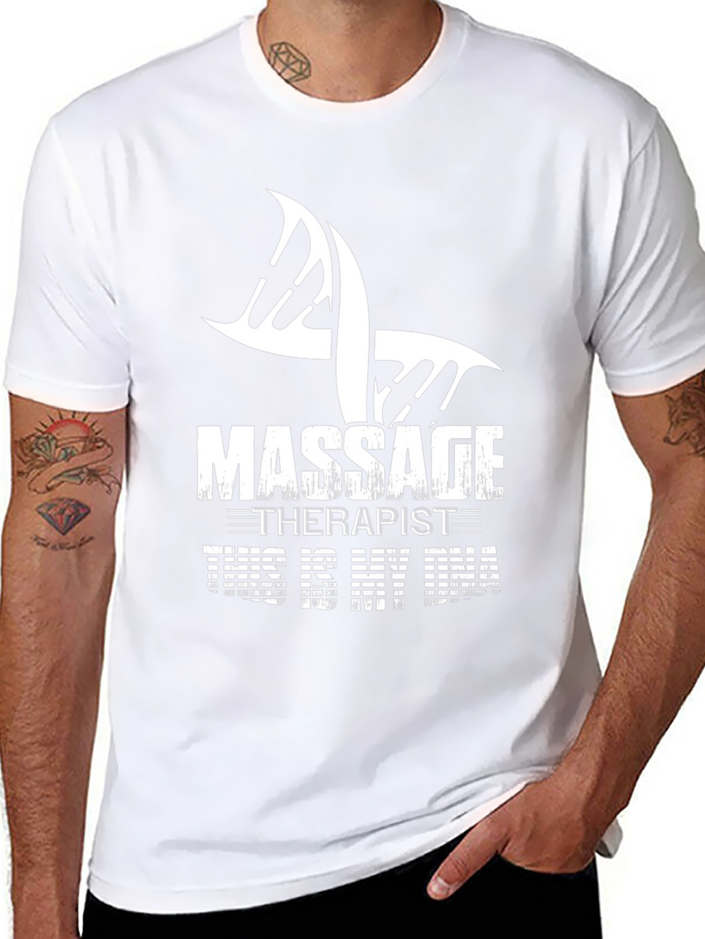 Massage Therapist DNA Graphic T-Shirt