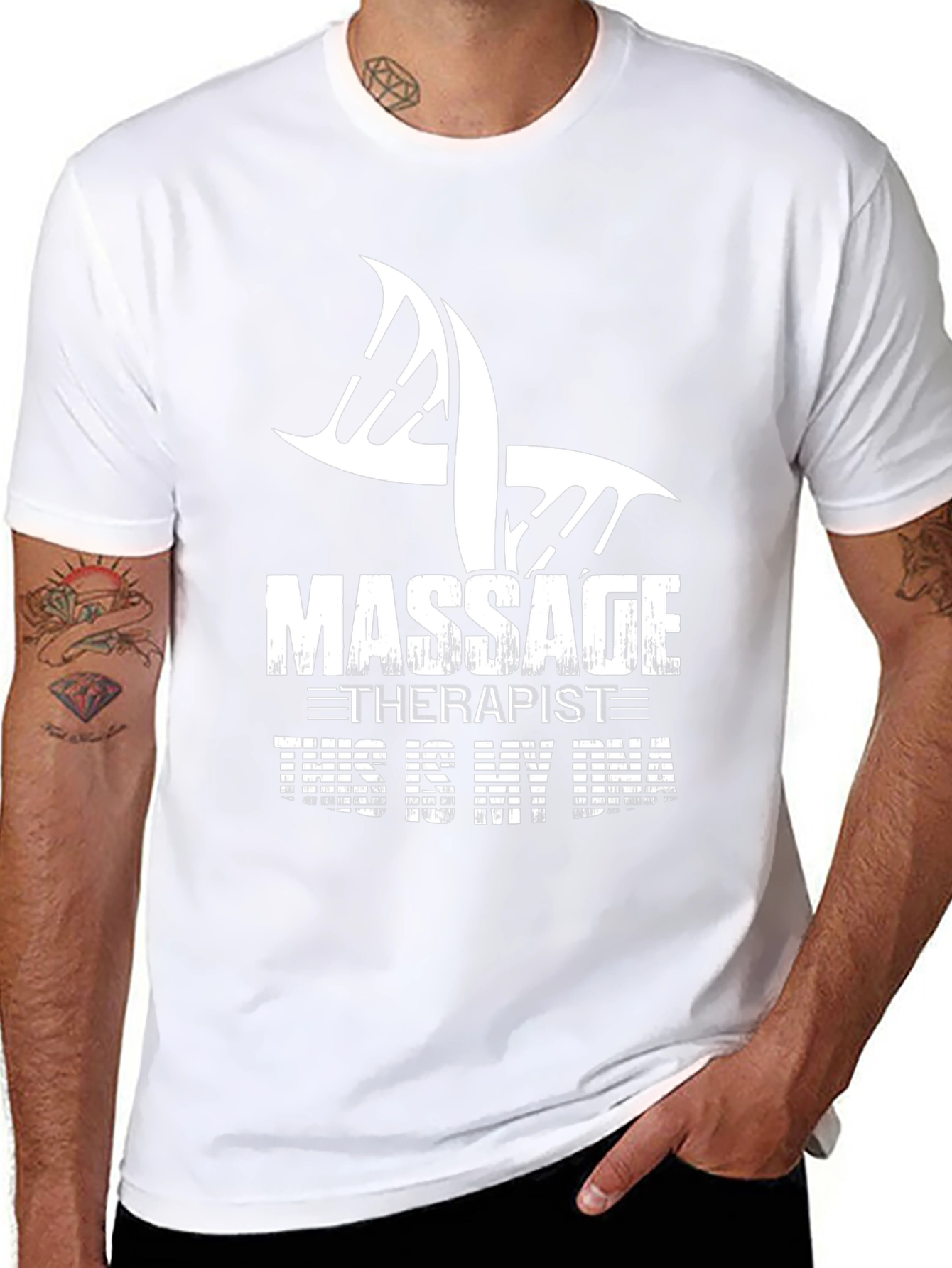 Massage Therapist DNA Graphic T-Shirt