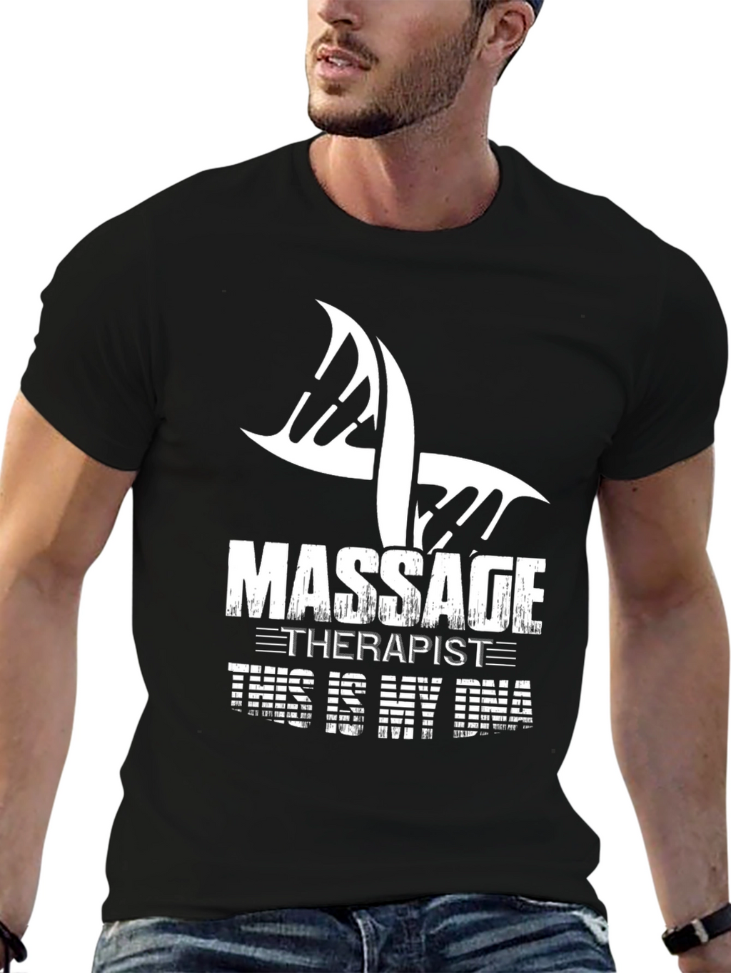 Massage Therapist DNA Graphic T-Shirt
