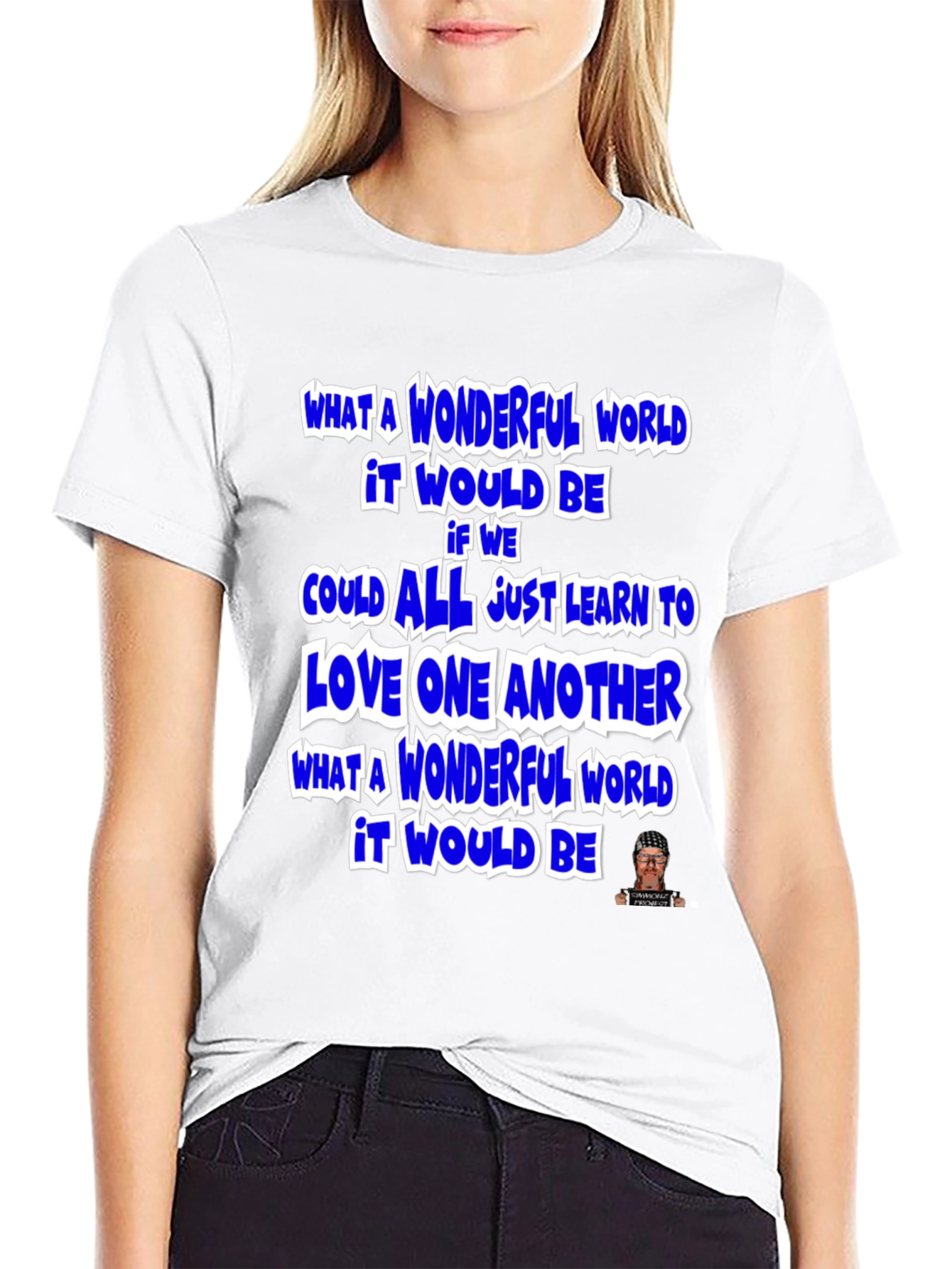 Wonderful World Graphic T-Shirt - Inspirational Message
