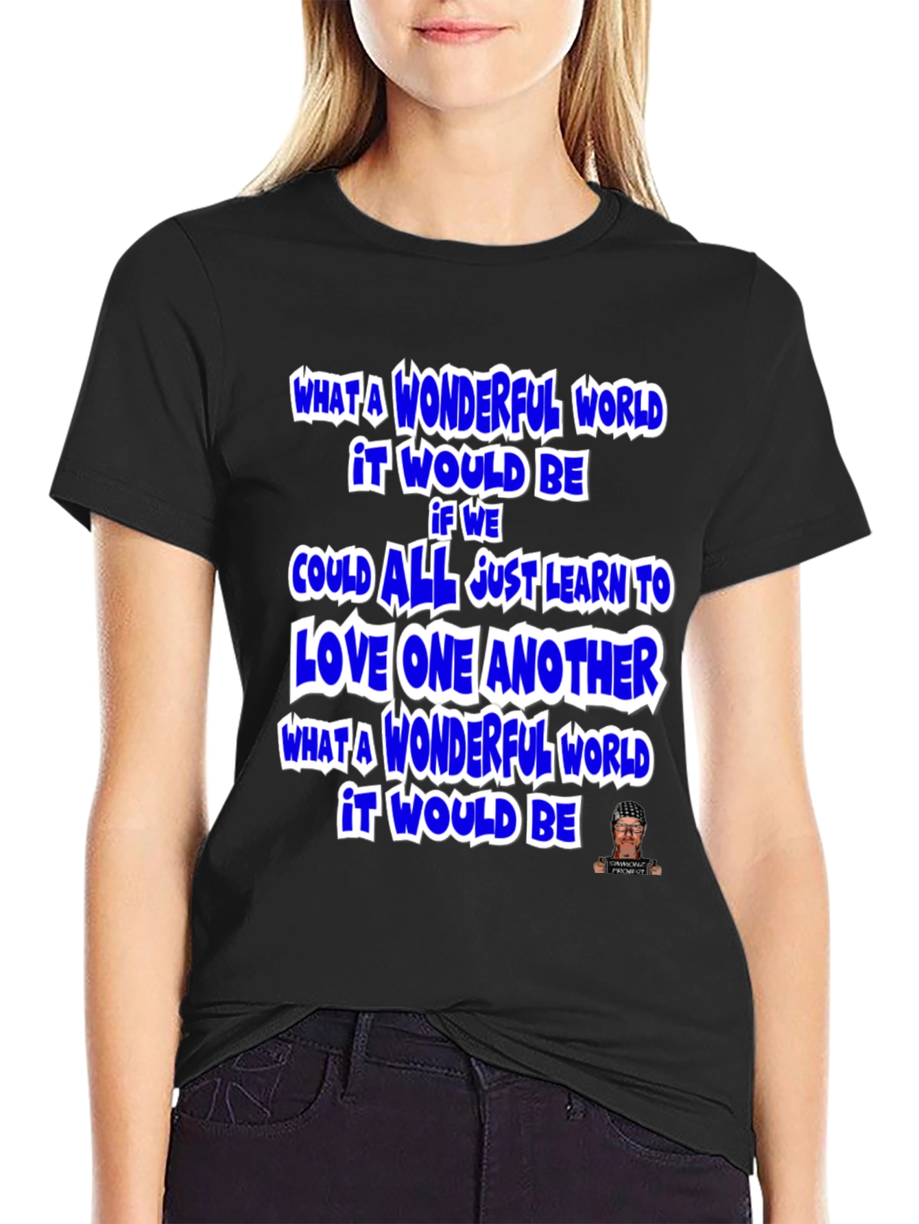 Wonderful World Graphic T-Shirt - Inspirational Message