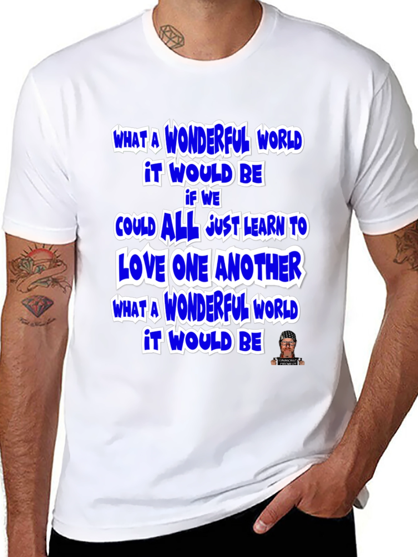 Wonderful World Graphic T-Shirt - Inspirational Message