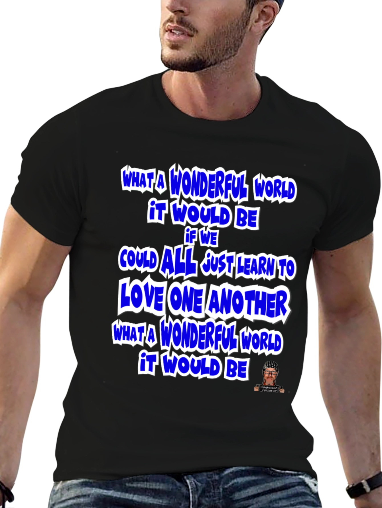 Wonderful World Graphic T-Shirt - Inspirational Message