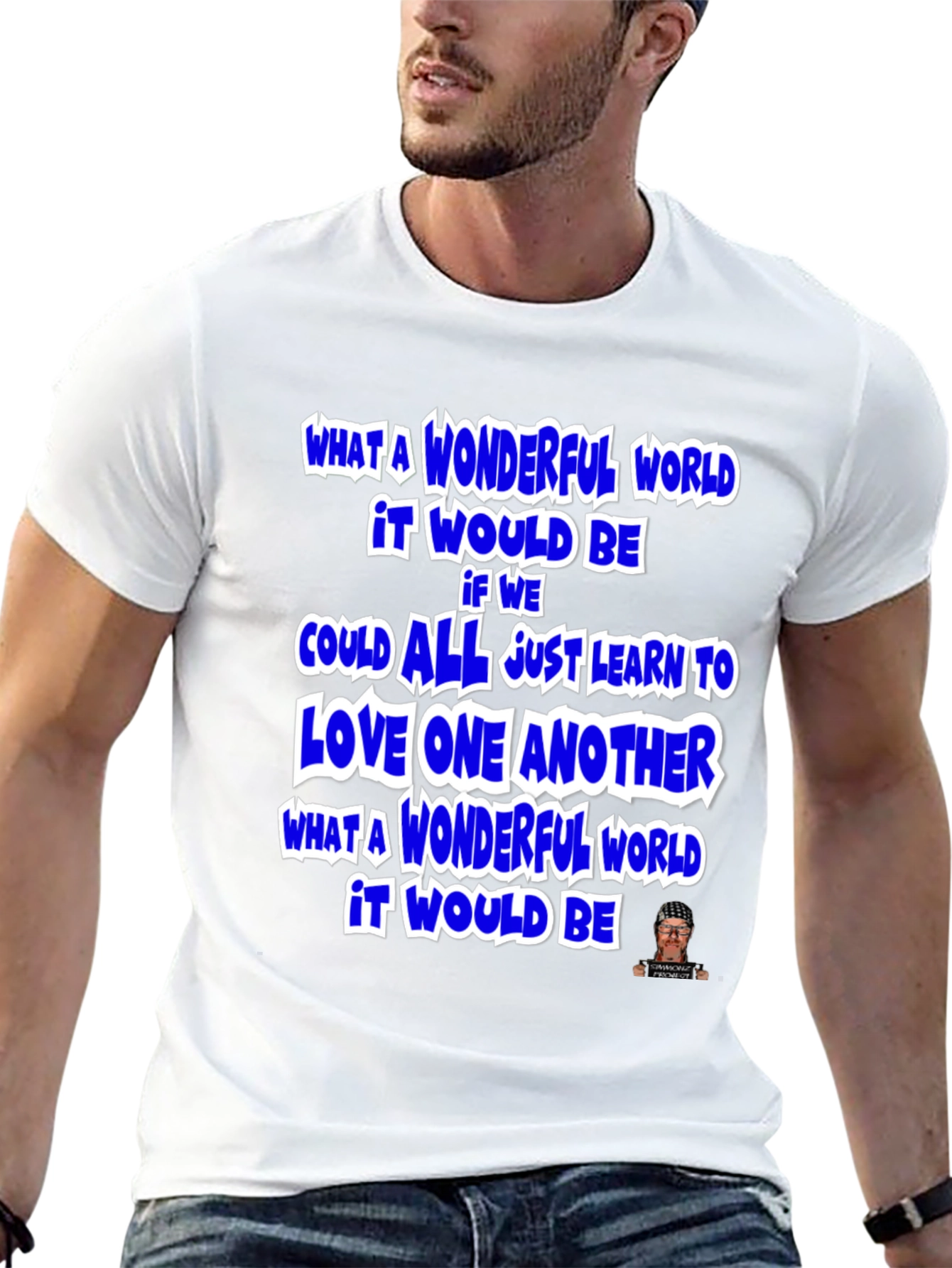 Wonderful World Graphic T-Shirt - Inspirational Message