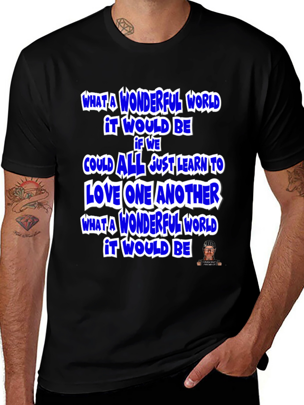 Wonderful World Graphic T-Shirt - Inspirational Message