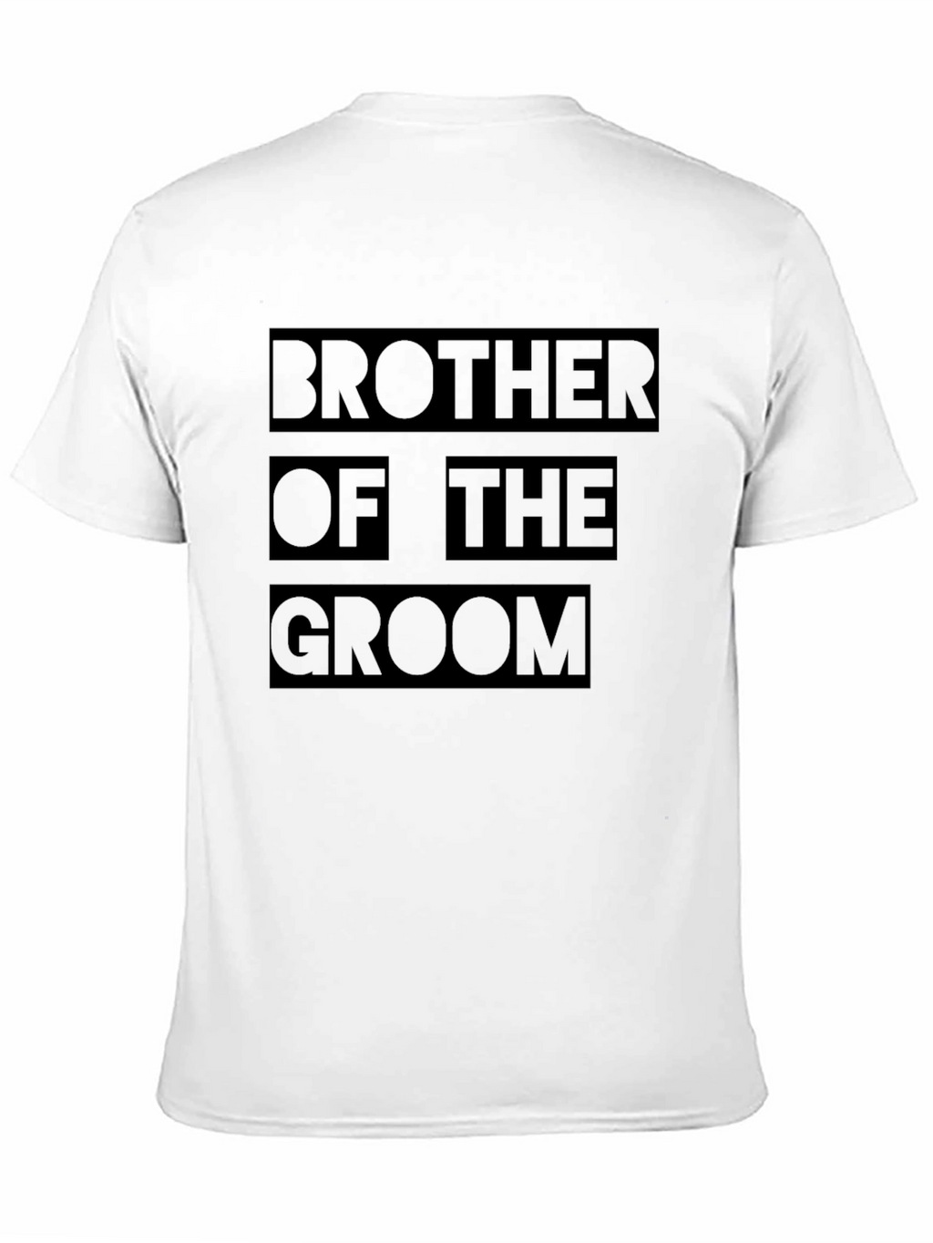 Brother of the Groom Black T-Shirt Wedding Party