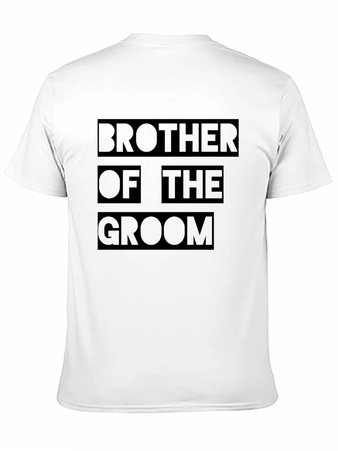 Brother of the Groom Black T-Shirt Wedding Party