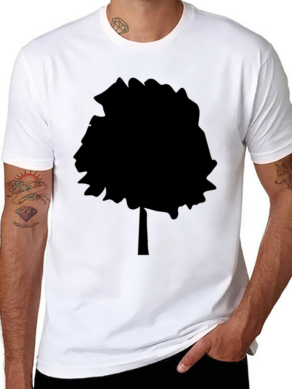 Black Tree Silhouette T-Shirt