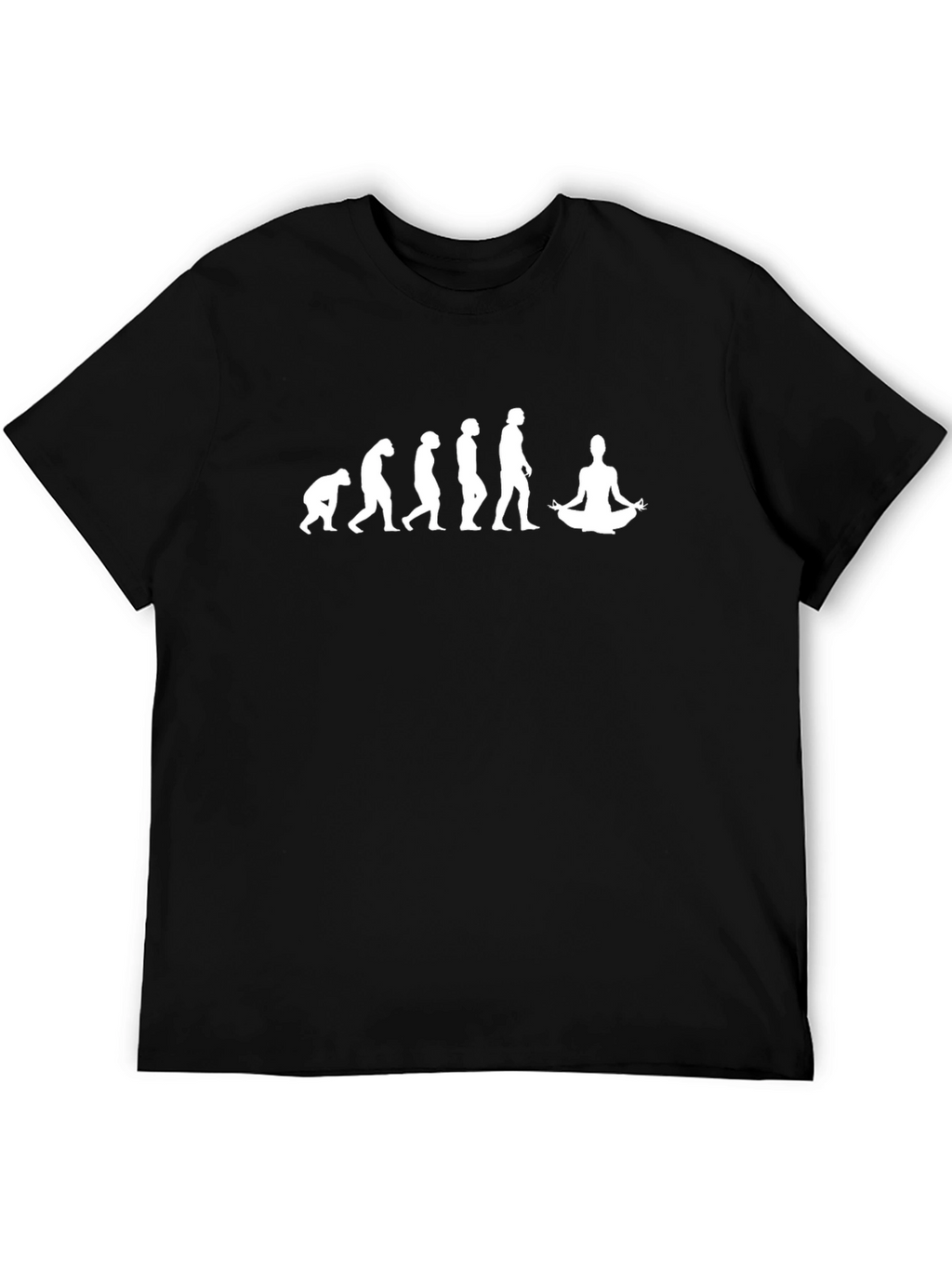 Evolution of Yoga Black T-Shirt