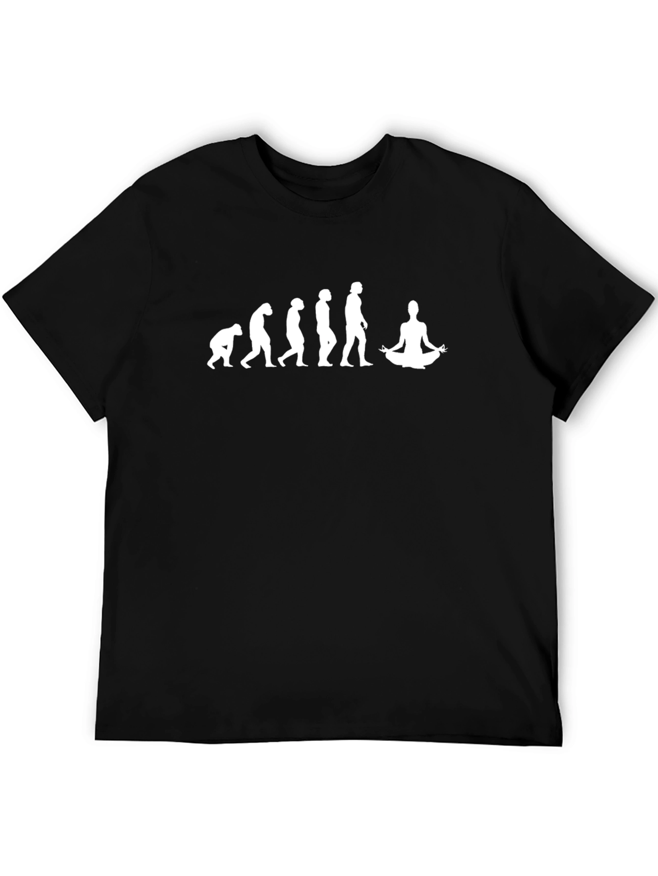 Evolution of Yoga Black T-Shirt