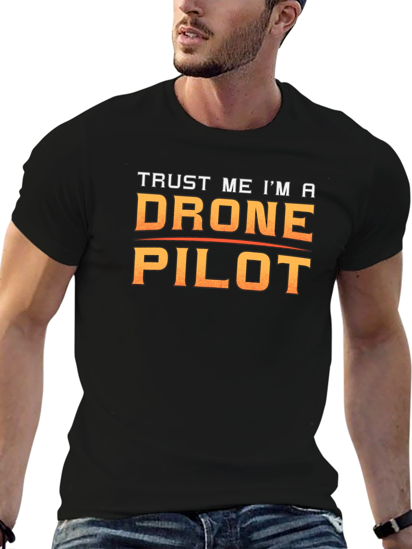 Trust Me Im A Drone Pilot Black T-Shirt