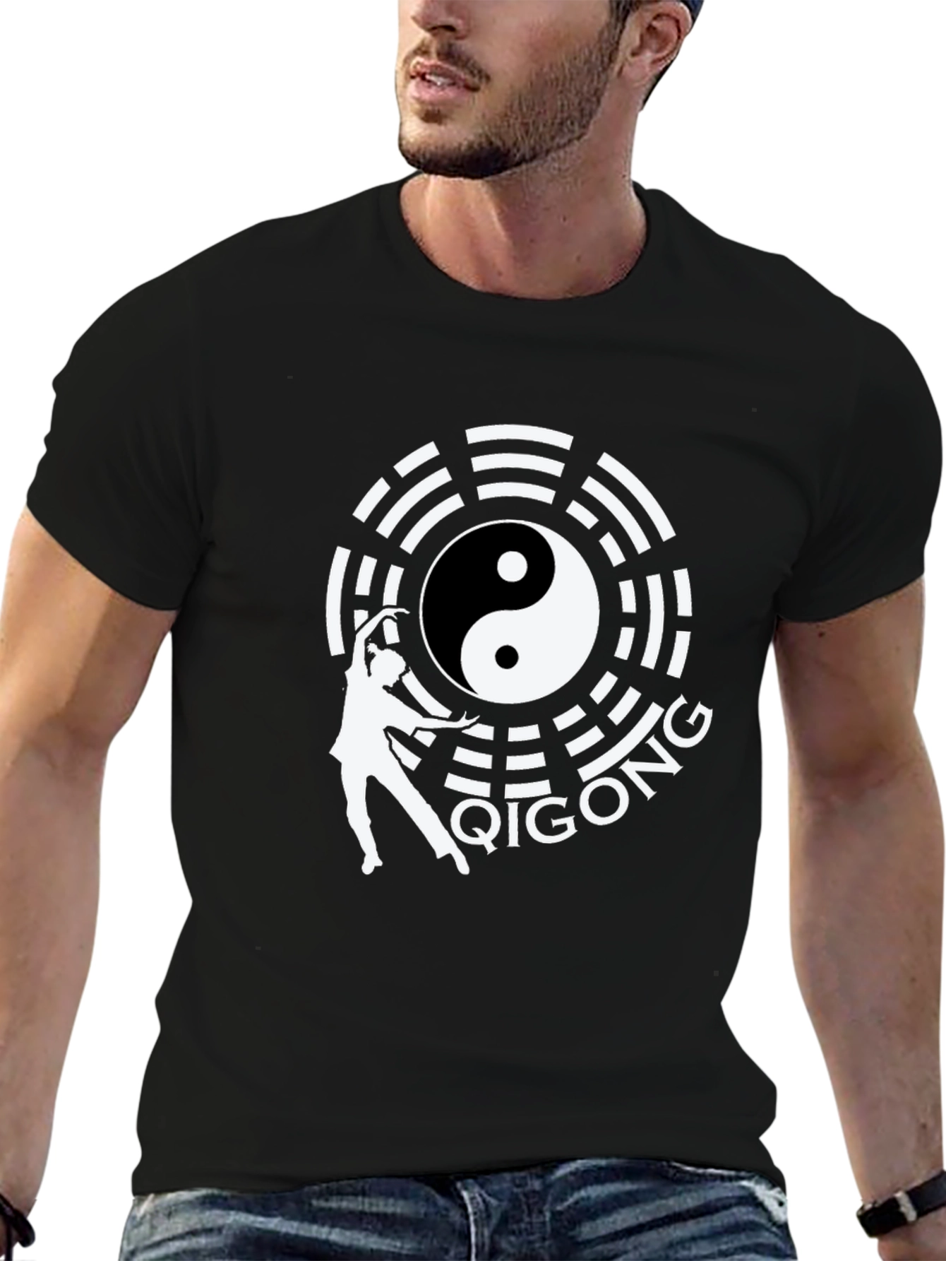 Qigong Yin Yang T-Shirt - Martial Arts Design