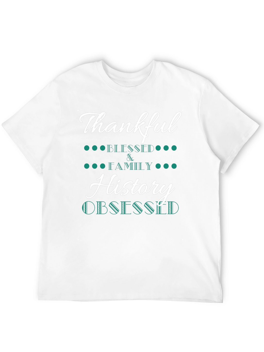 Thankful History Obsessed Black T-Shirt