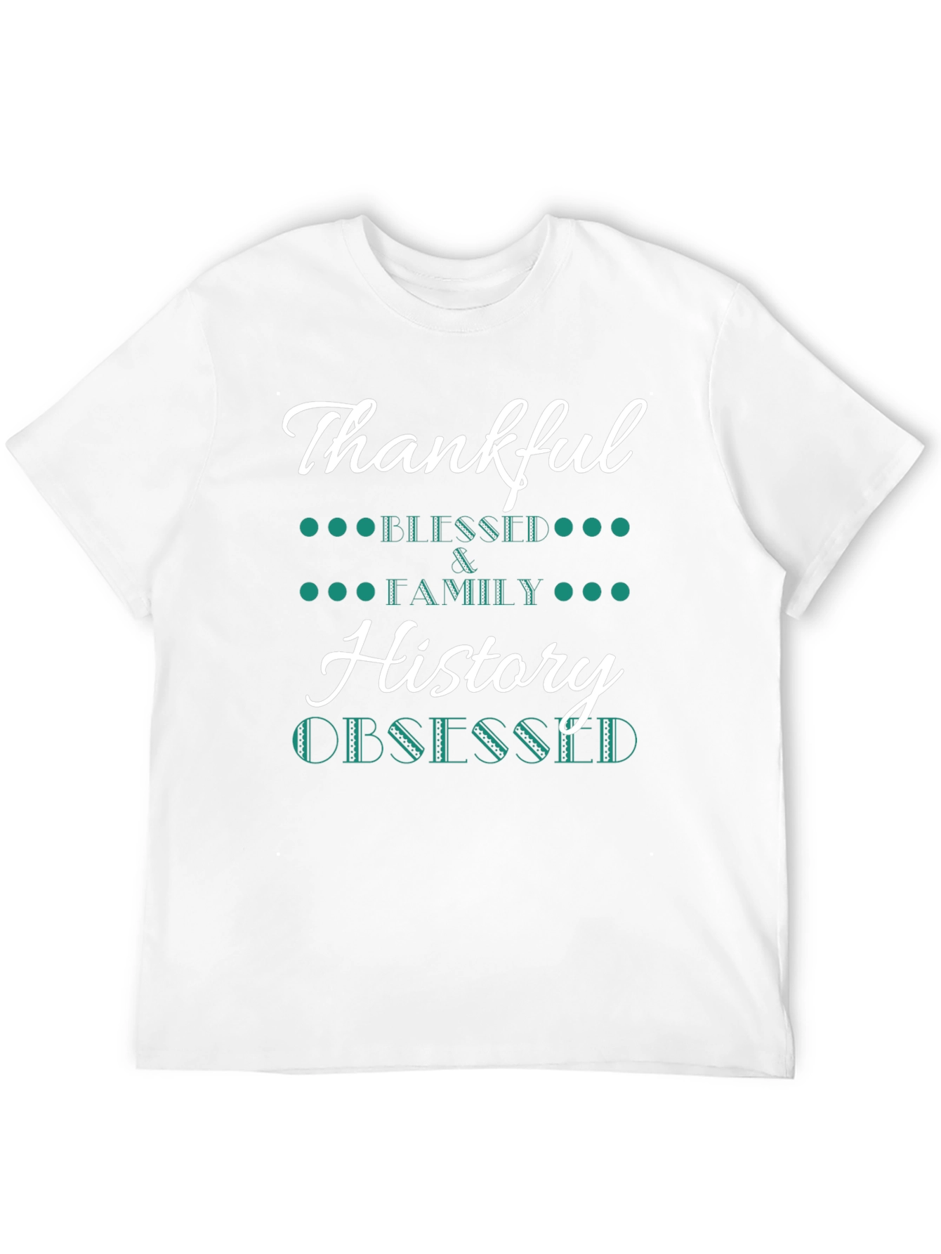 Thankful History Obsessed Black T-Shirt