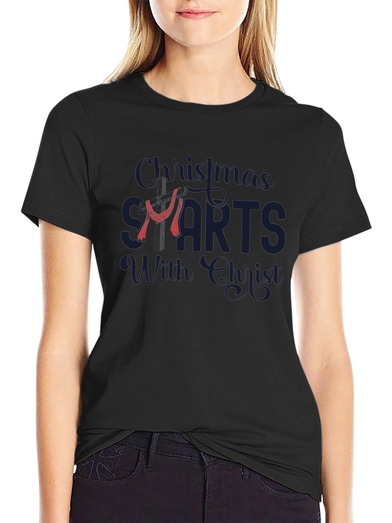 Christmas Starts with Christ Graphic T-Shirt