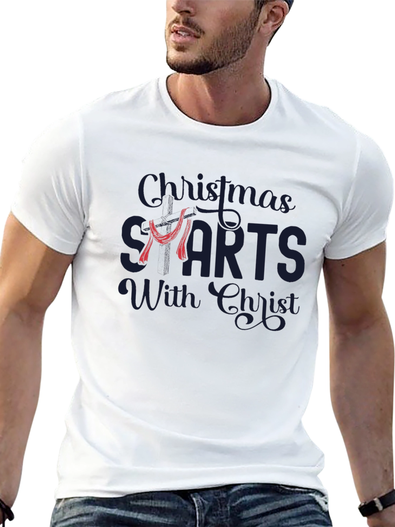 Christmas Starts with Christ Graphic T-Shirt