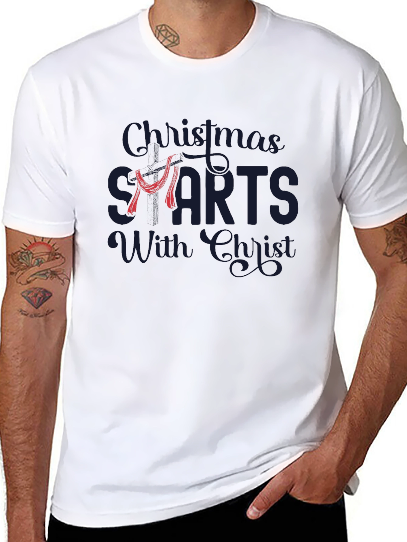 Christmas Starts with Christ Graphic T-Shirt
