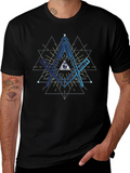 All Seeing Eye T-Shirt - Masonic Compass Design