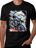 Cycling Art T-Shirt - Bike Rider Graphic Tee