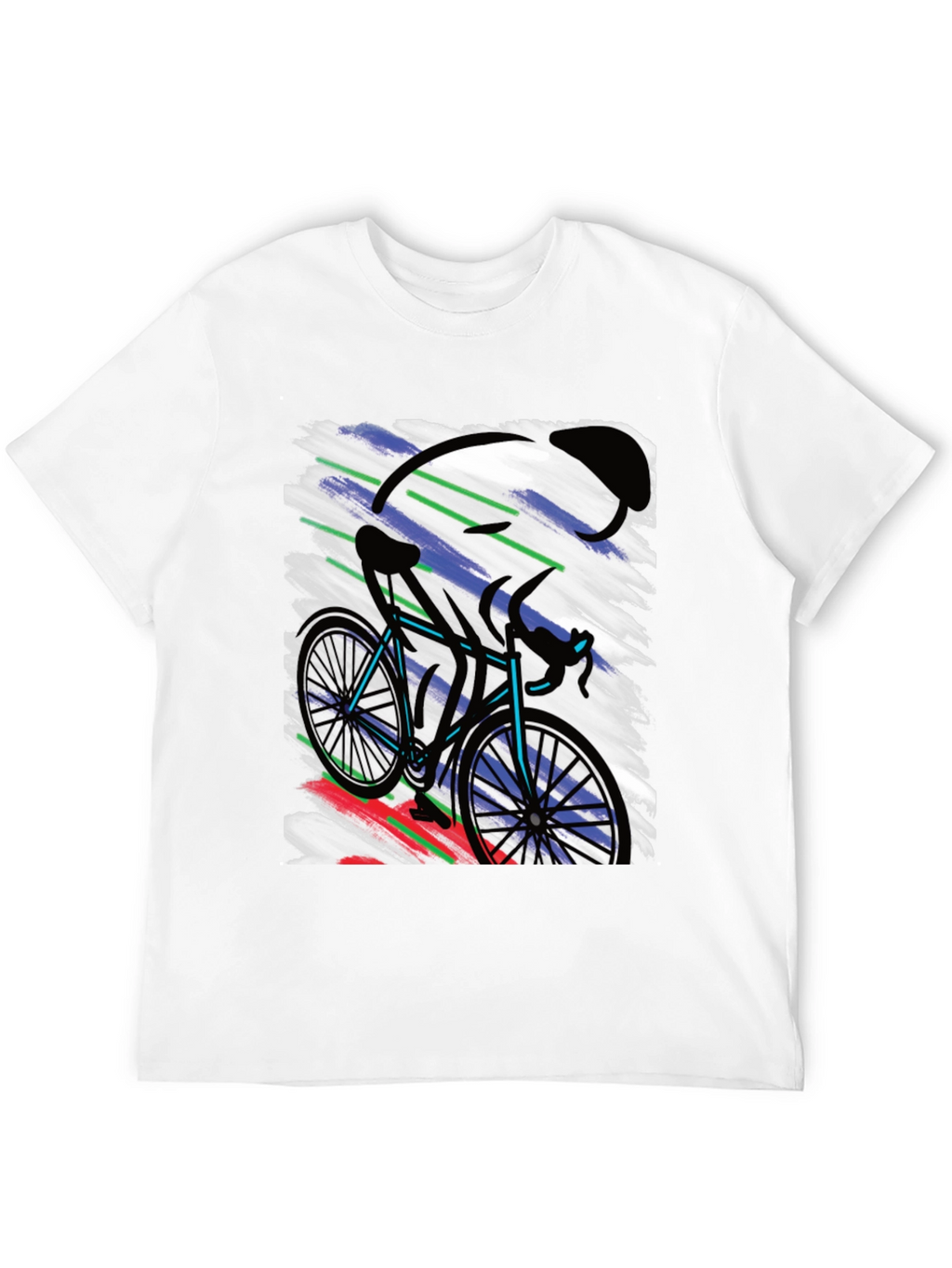 Cycling Art T-Shirt - Bike Rider Graphic Tee